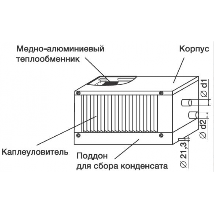 Фреоновый охладитель Shuft WHR-R 400х200/3 Фреоновый охладитель Shuft WHR-R 400х200/3